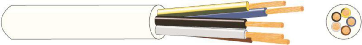 Installationskabel Kajote MSK - FLEX INSTALLATIONSKABEL DRAKA MSK H05VV-F 3G0.75 VIT R100