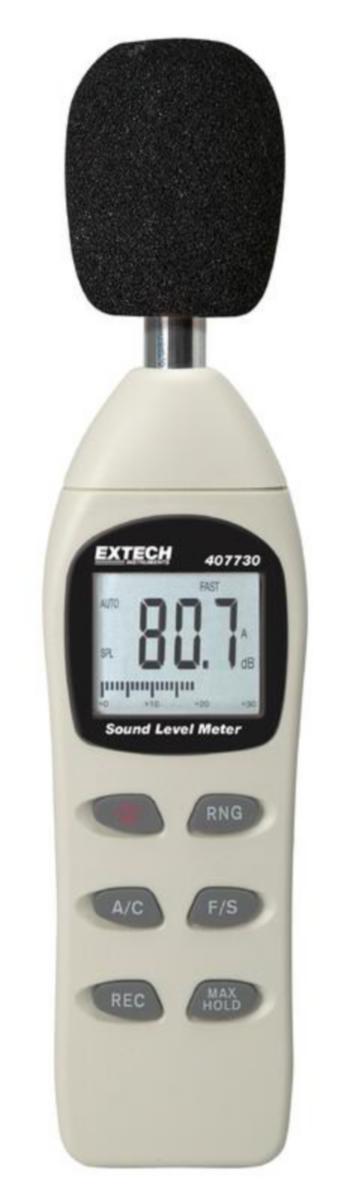 Decibelmätare 407730 Extech - DECIBELMÄTARE EXTECH OMRÅDE 40 - 130 dB