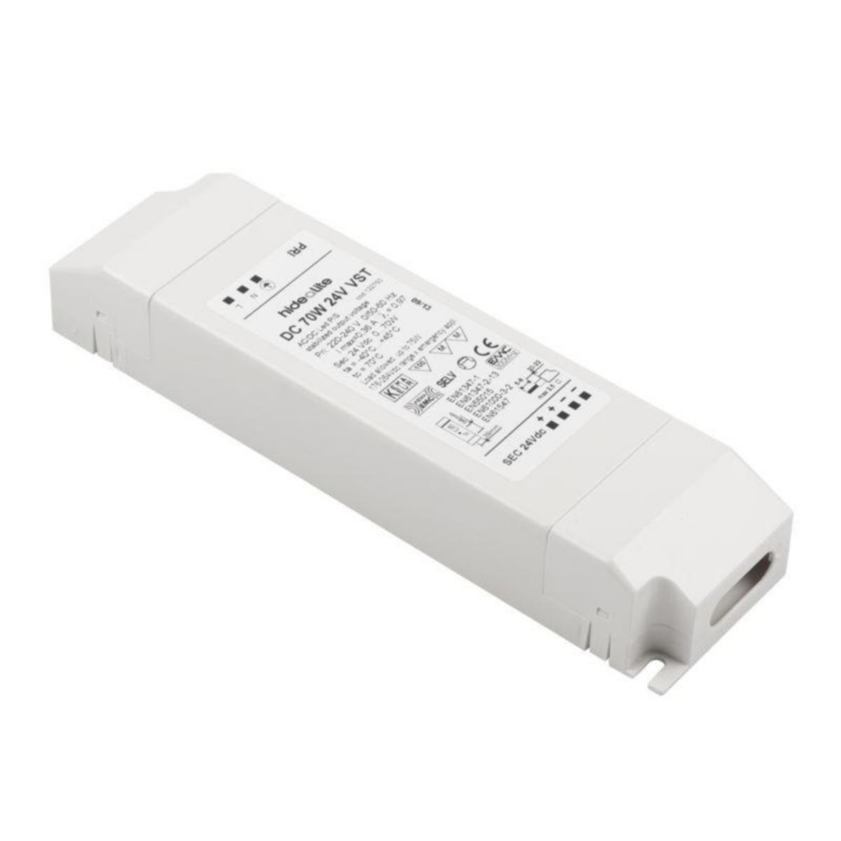 LED drivdon Hide-a-lite Led Trafo VST 12V/24V - LED-DRIFTDON LED TRAFO VST 24VDC 70W