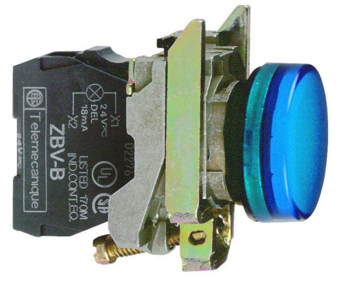 Signallampa LED Schneider Electric Harmony XB4 - MÄRKLAMPA SCHNEIDER XB4BVG6 LED 120VAC BLÅ