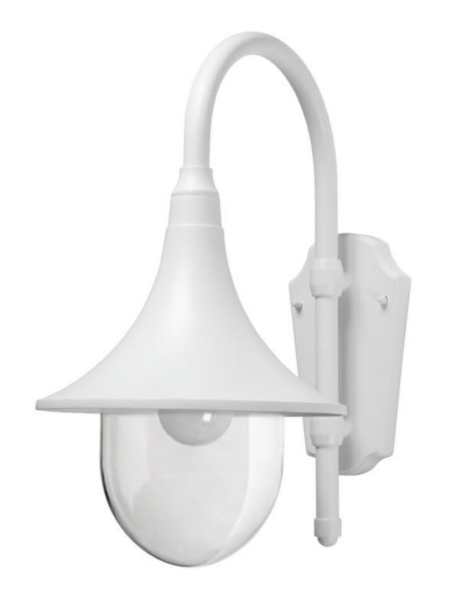 Väggarmatur utomhus Airam Kartano TR-U - EXTERIÖR ARM KARTANO TRUMPET IP44 E27 PCC WH