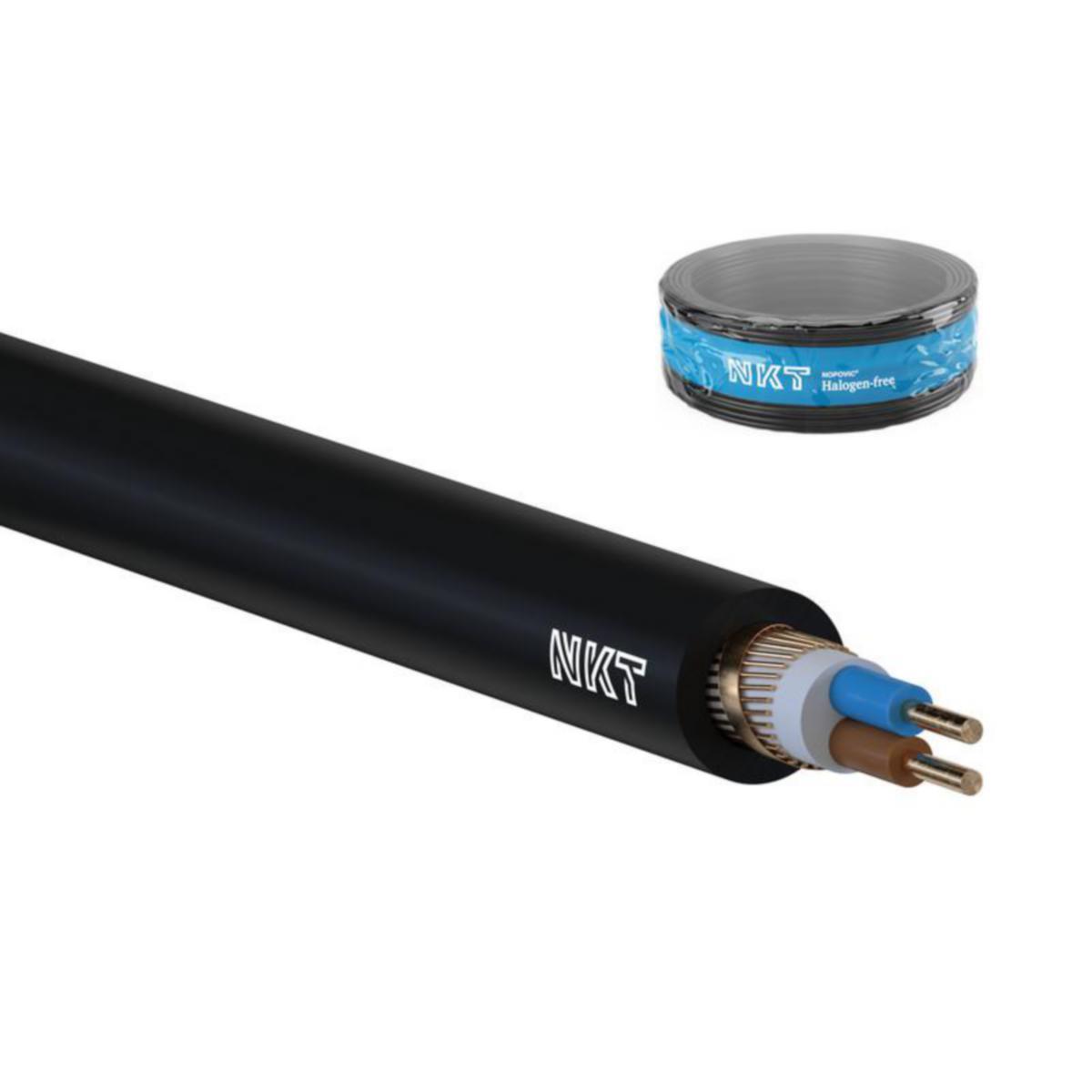 Kopparjordkabel-hf nkt xcmk-hf 2x1.5/1.5 0.6/1 kv r50 - k