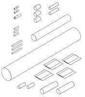 T-stycke TE-01-CR, Raychem