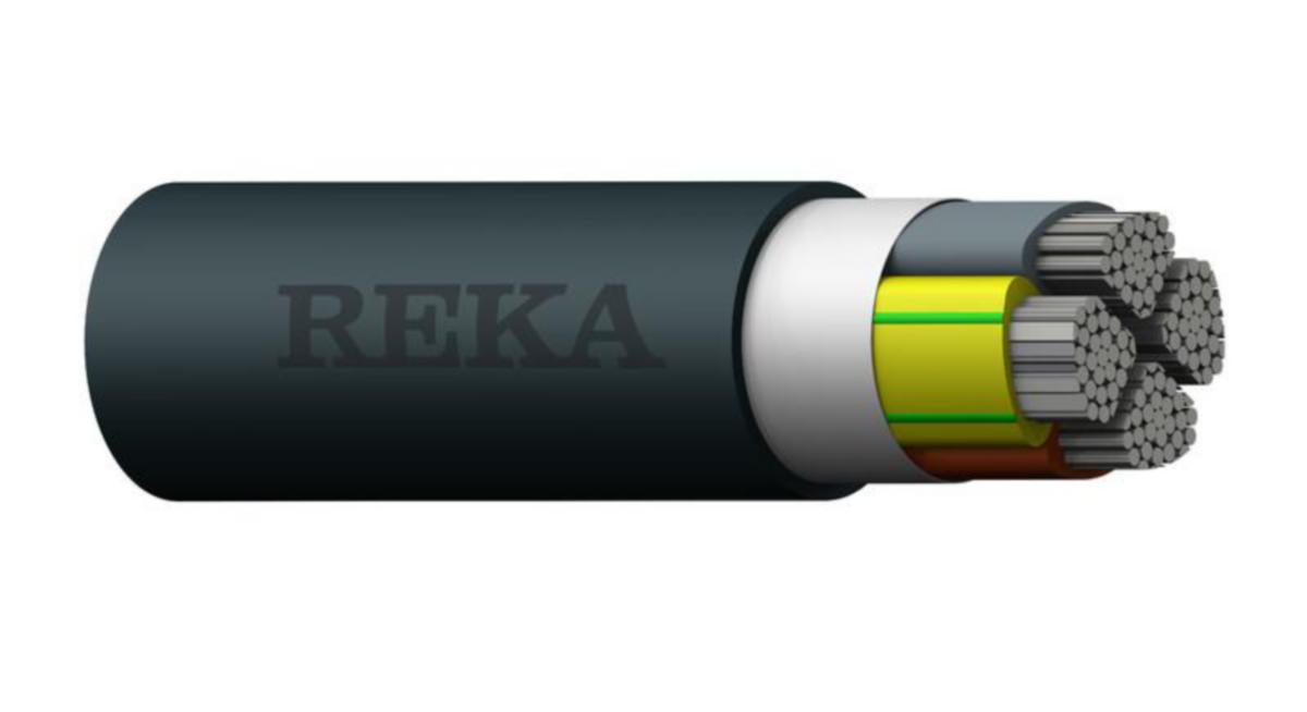 Aluminiumkraftkabel Reka AXMK Eca - ALUMINIUMJORDKABEL REKA AXMK 4x240S Eca K500
