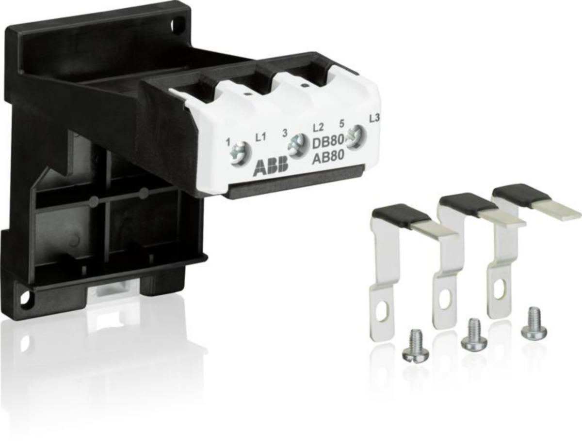 Monteringskontakt DB... ABB - KOPPLINGSTYCKE ABB DB80 DIN-SKENA/SKRUV
