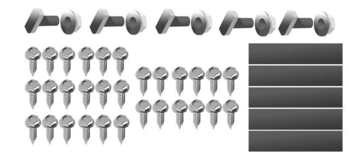 Takfäste för solpanel SW - INSTALLATIONSMATERIAL SET SERIE FÖR TAK FÄSTNING 5 ST