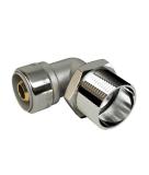 Vinkelkoppling PushFit utv gg krom, LK