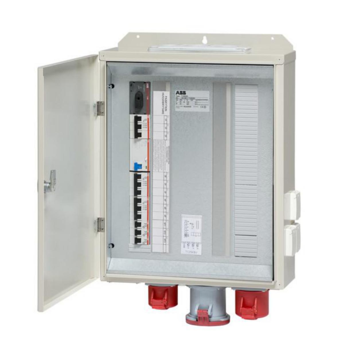 Arbetsplats central ABB T125 IP44 - ARBETSPLATSCENTRAL, FE T125K8V 125A IP44 K
