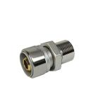 Koppling rak PushFit utv gg krom,  LK
