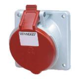 Vägguttag  fläns 85x85mm MENNEKES® Lapp Group