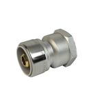 Koppling rak PushFit inv gg krom, LK