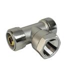T-koppling PushFit inv gg krom, LK