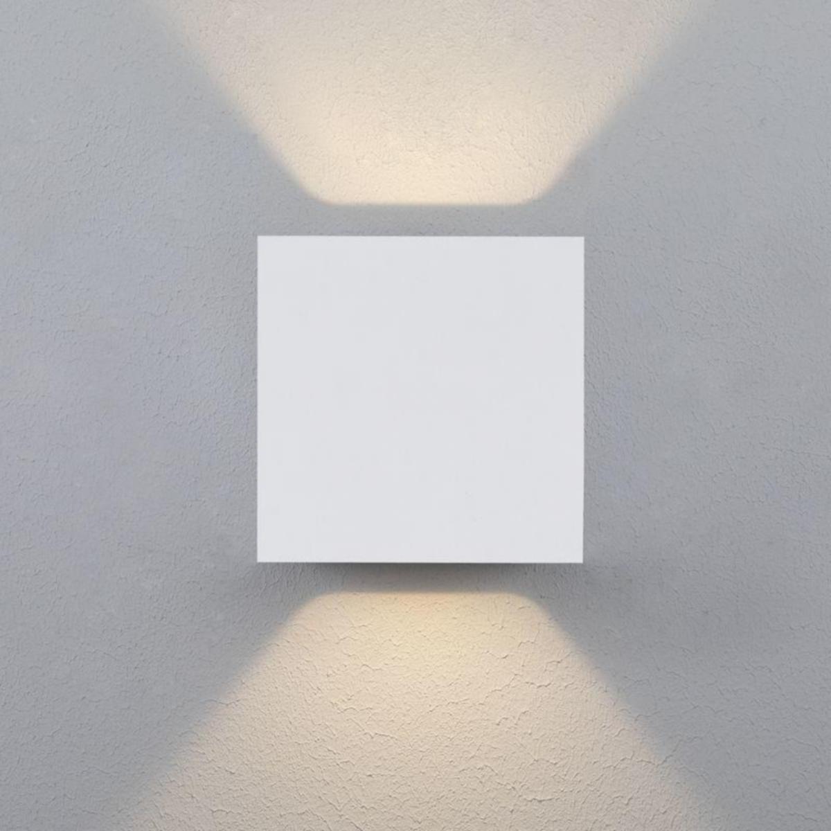 Väggarmatur utomhus Hide-a-lite Cube XL II - EXTERIÖR VÄGGARMATUR CUBE XL II VIT 3000K