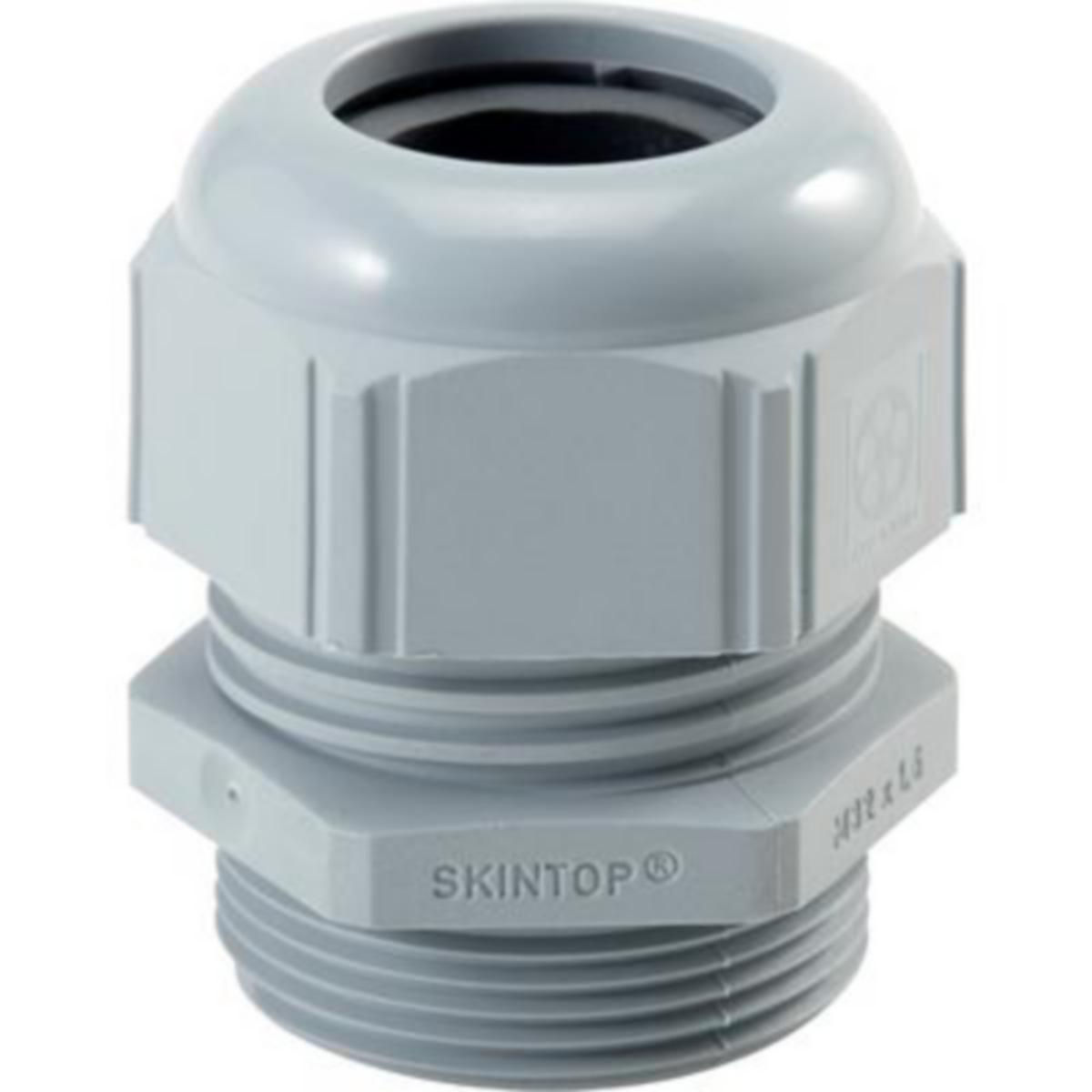 Förskruvning plast ljus grå ST-M SKINTOP® Lapp Group - HOLKTÄTNING PLAST SKINTOP ST-M M20 7-13mm RAL7035 IP69