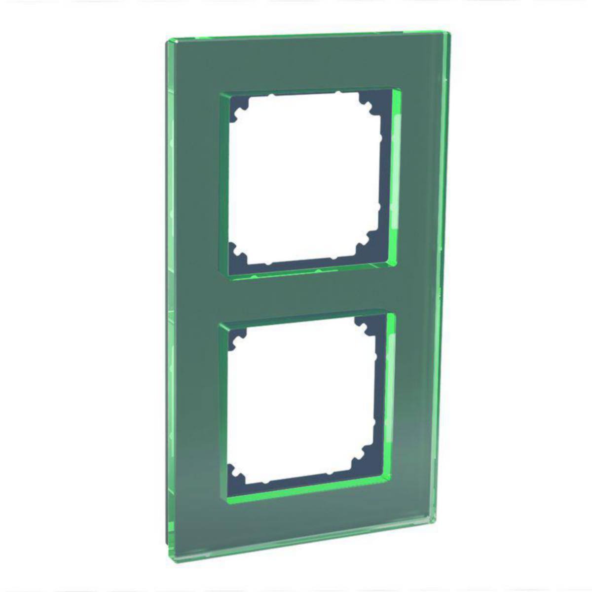 Ram Schneider Electric Exxact glas - EXXACT RAM RAM 2-V SOLID GLAS SVART