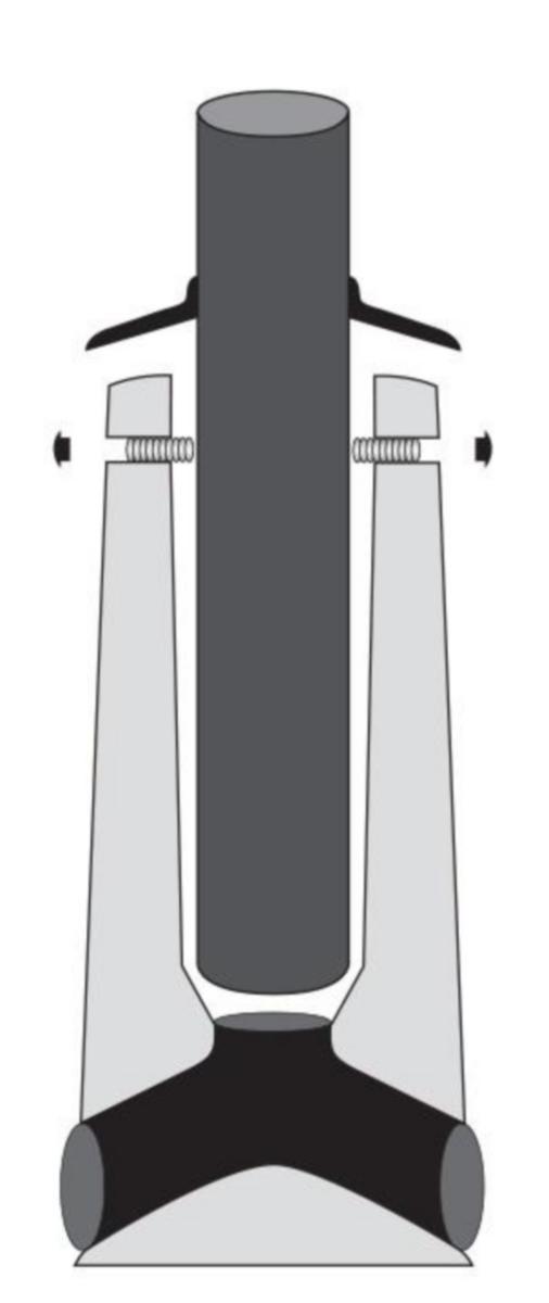 Stolpfundament (fästes med justerbultar) Lujabetoni RBJ - STOLPFUNDAMENT LUJABETONI RBJ-2B (100-143MM. 1-4M)