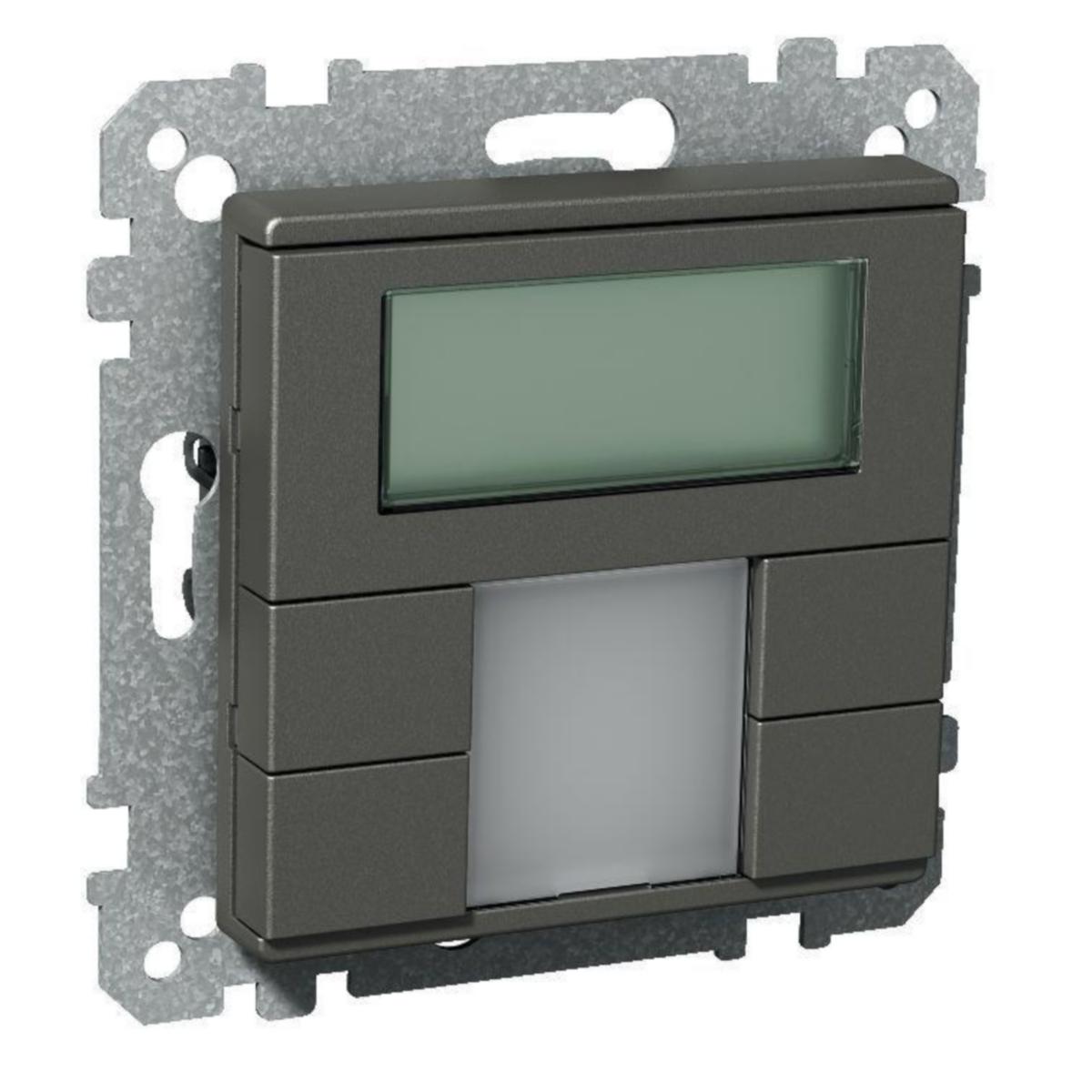 Tryckknappar med rumstemperaturregulator, Exxact, KNX, Schneider - EXXACT TRYCKKNAPP KNX MULTITRYCK 4+SKÄRM ANTRA