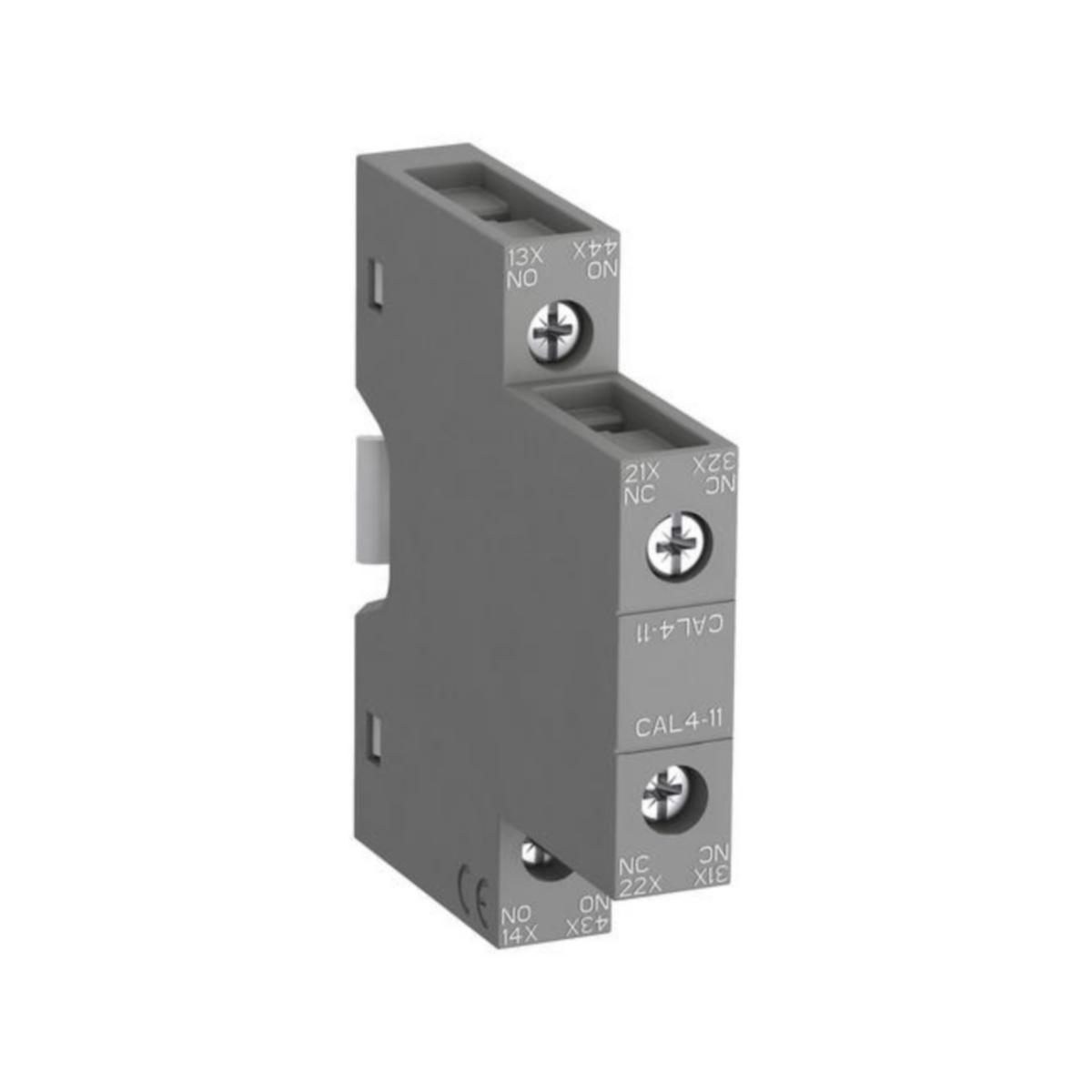 Hjälpkontakt CAL4...ABB - HJÄLPKONTAKT ABB CAL4-11 1S+1A SIDAM