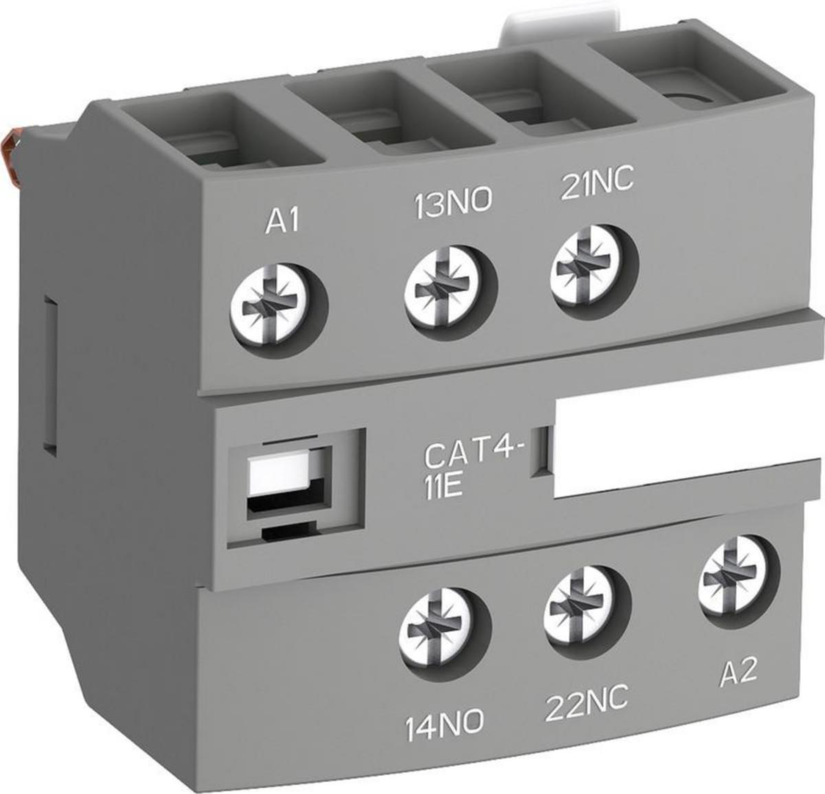 Hjälpkontaktblock CAT4 ABB - HJÄLPKONTAKT ABB CAT4-11E 1S+1A.A1/A2. AF26?38