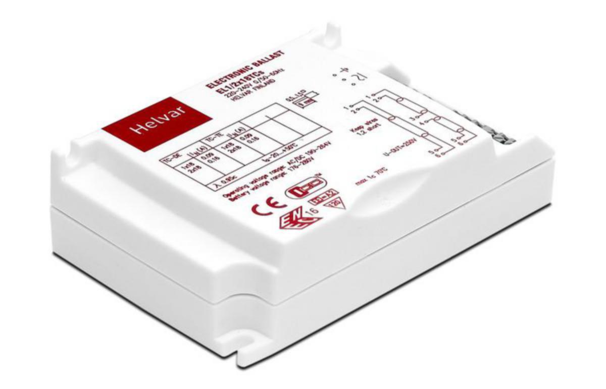 Elektroniskt förkopplingsdon Helvar EL-TCs - ELEKTRONISKT FÖRKOPPLINGSDON EL1/2X18TCS