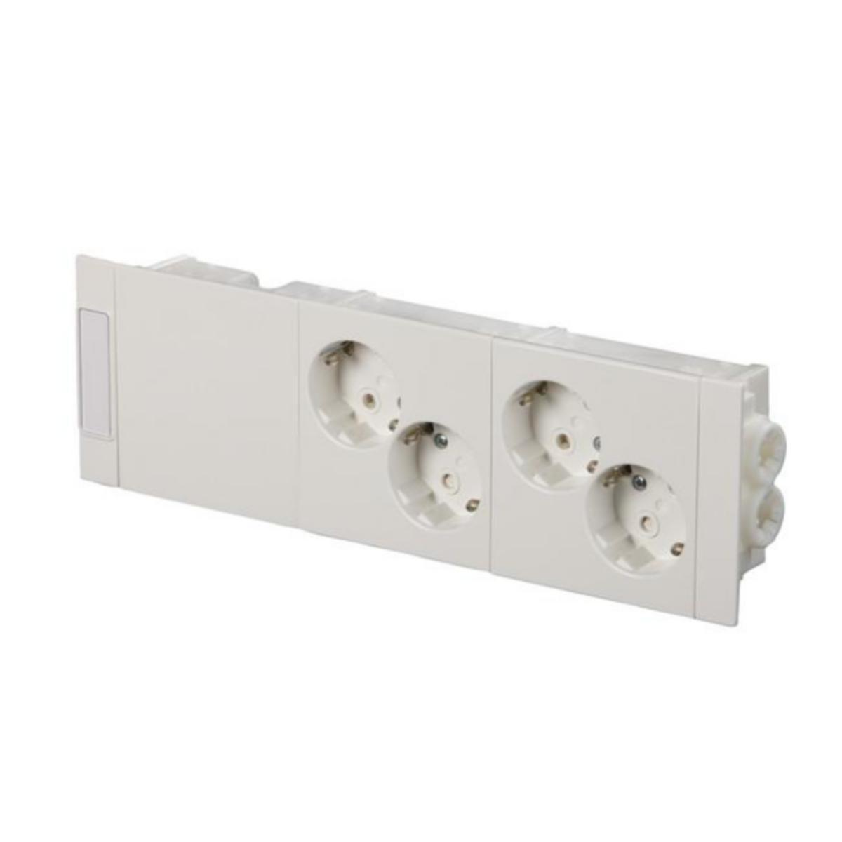 Kanaluttag ABB ProDuct esikytketty 4-vägs - UTTAGSSATS. PRODUCT 4-VÄG. VIT