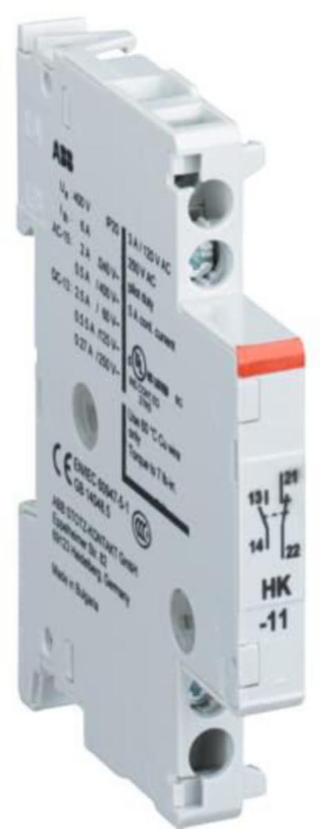 Hjälpkontaktblock HK... ABB - HJÄLPKONTAKT ABB HK-11 1S+1A SIDA INSTALLAT