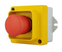 Nödstopp-tryckknapp med en skyddande ram IP67 115-500VAC Selcast