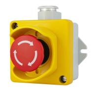 Nödstopp-tryckknapp med en skyddande ram 240VAC IP67 Selcast
