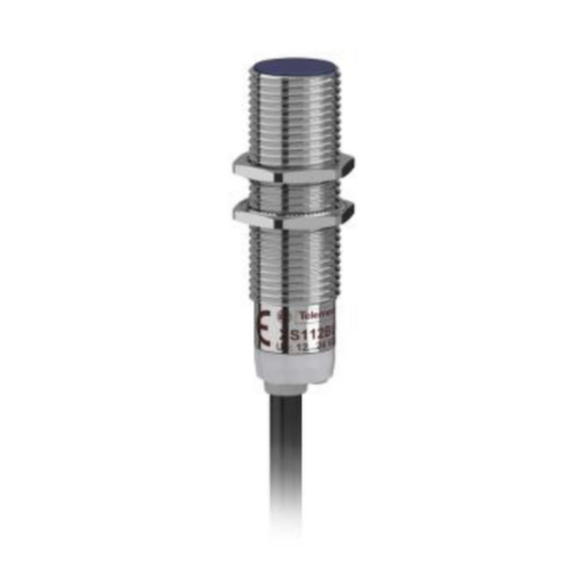 Induktiv givare Telemecanique OsiSense XS112B3-serie M12 - INDUKTIV GIVARE M12 XS112B3PAL5. PNP NO 5M SN4MM