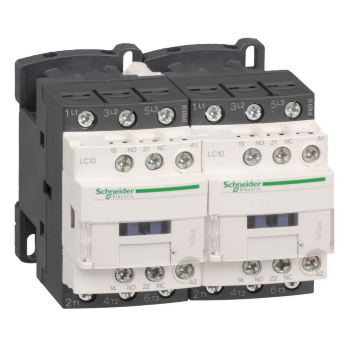 Fram/backkopplare Schneider Electric TeSys - KONTAKTOR F/B F/B-KONTAKTOR 9A. 24VDC