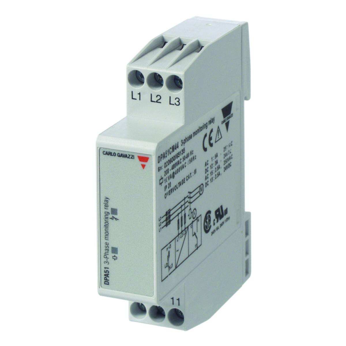 Spänningskontrollrelä, Carlo Gavazzi - KONTROLLRELÄ DPA51CM44