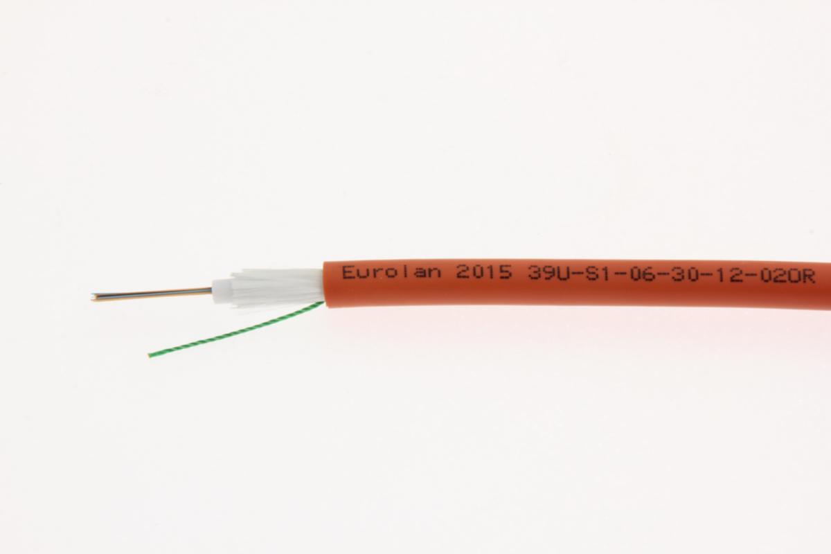 Optisk fiberkabel Hybrid Eurolan Cca sisä/ulko Multi LT - OPTISK KABEL IN-/UT EUROLAN 8 OS2 + 8 OM3. LSZH