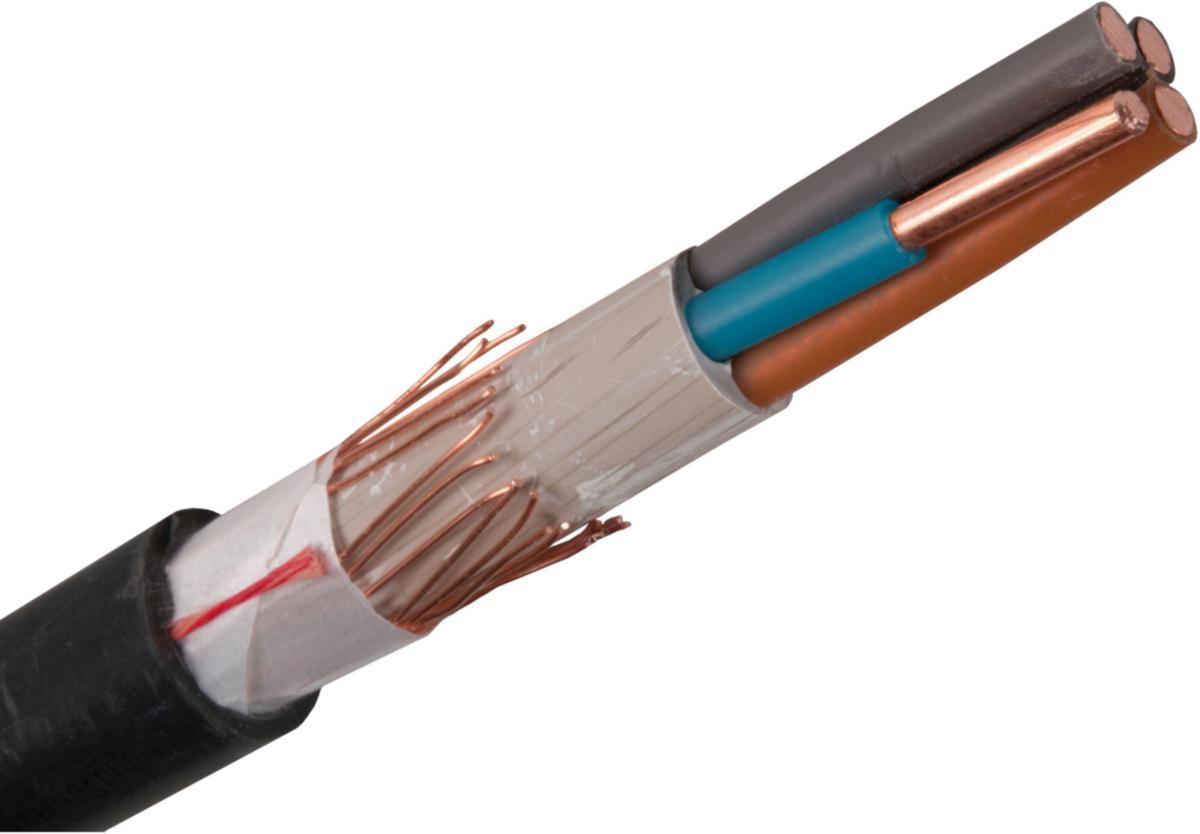 Kopparkraftkabel HF Nexans MCMK-HF Dca - KOPPARJORDKABEL-HF NEXANS MCMK-HF 4X6/6 1KV DCA K500