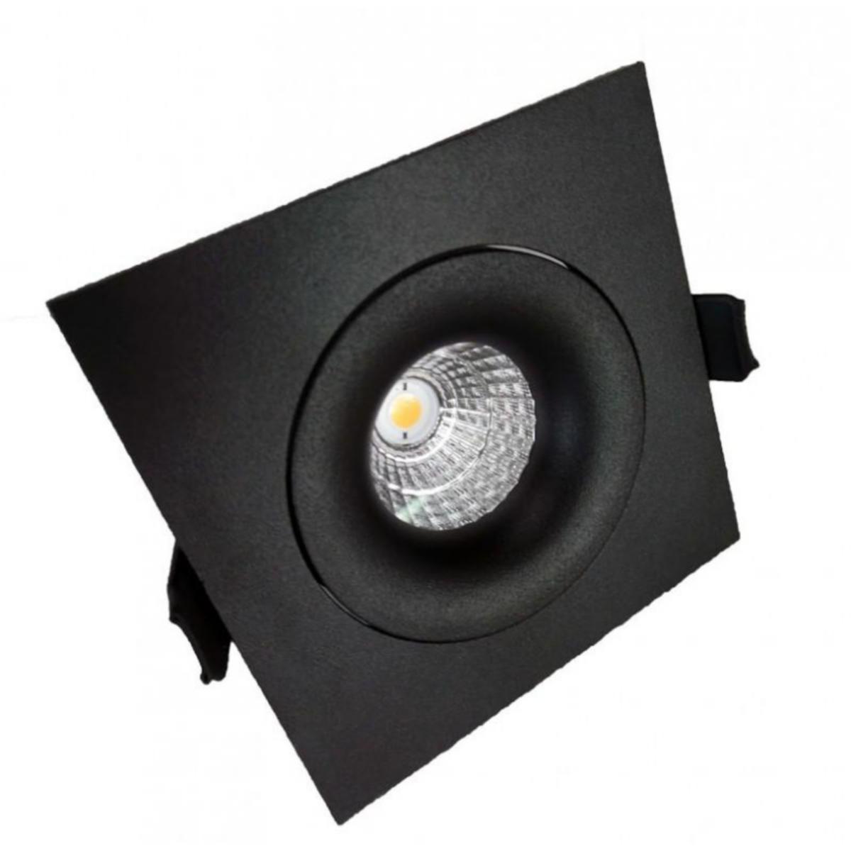 Downlight FTLight LED Qspot - DOWNLIGHT LED QSPOT 5W BLACK 3000K