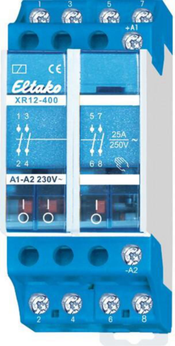 Hjälprelä XR12-400-230V Eltako - EFFEKTRELÄ ELTAKO XR12-400-230V