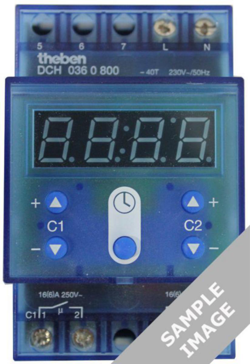 Timer för bilvärmare digitalt Theben DCH 036 TC - DIGITALT KOPPLINGSUR DCH 036 TC