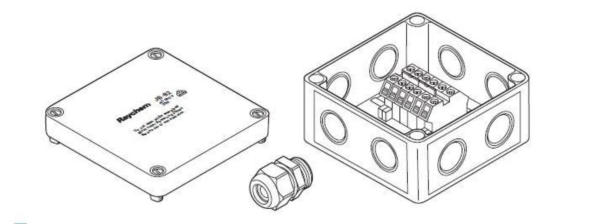 Kopplingsdosa JB-82, Raychem - KOPPLINGSDOSA RAYCHEM JB-82 4xM25