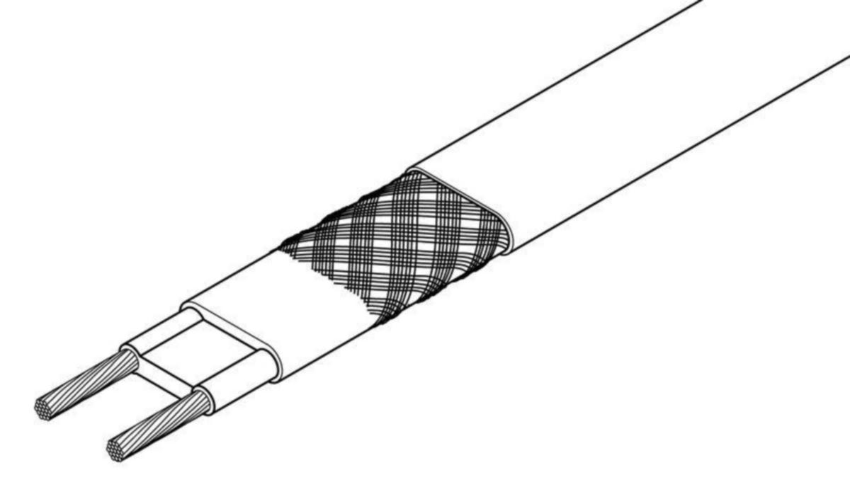 Värmekabel självreglerande ja självbegränsande (VPL), Raychem - VÄRMEKABEL RAYCHEM 5BTV2-CR 16W/m