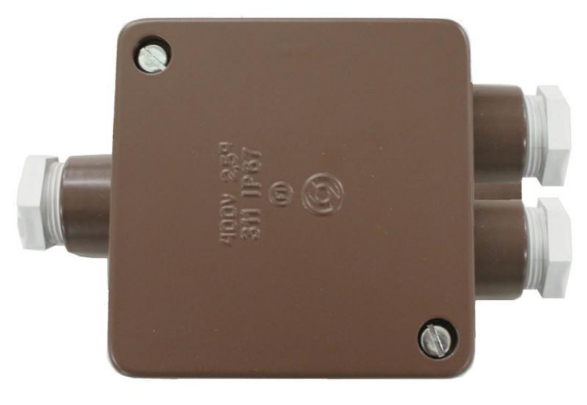 Kopplingsdosa, Selcast - KOPPLINGSDOSA SELCAST 2.5mm2 400V 3xPK16 BRUN IP67
