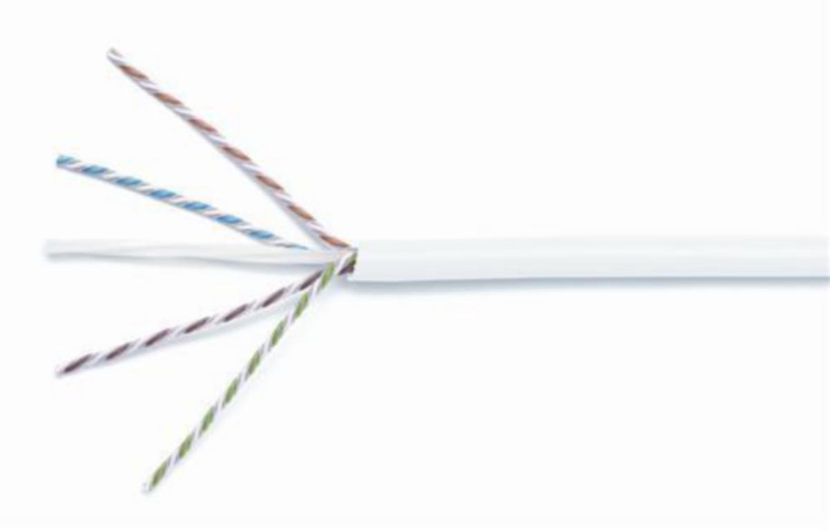 Nätverksdatakabel Systimax Cat6A U/UTP DCA - NÄTVERKSDATAKABEL-CAT6A SYSTIMAX U/UTP DCA L305 VIT