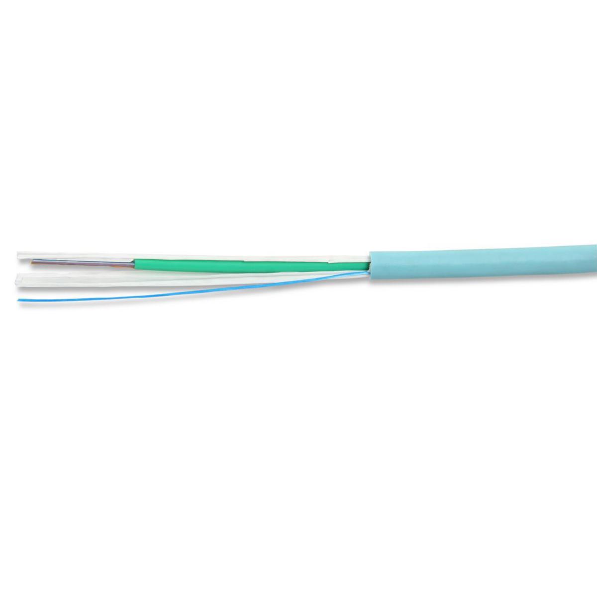 Optisk fiberkabel Eurolan OM3 in-/ut Cca UNI LT - OPTISK KABEL IN-/UT EUROLAN 12XOM3 CENTRAL TUBE CCA