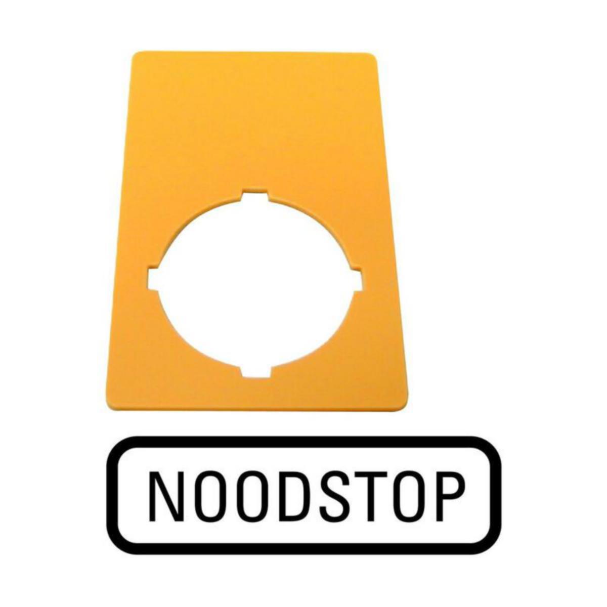 Nödstopp-skylt RMQ-Titan, Eaton - NÖDSTOPP SKYLT RMQ-TITAN M22-XZK-NL99 NL NOODSTOP