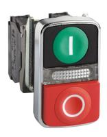 Dubbeltryckknapp o märklampa Schneider Electric Harmony XB4