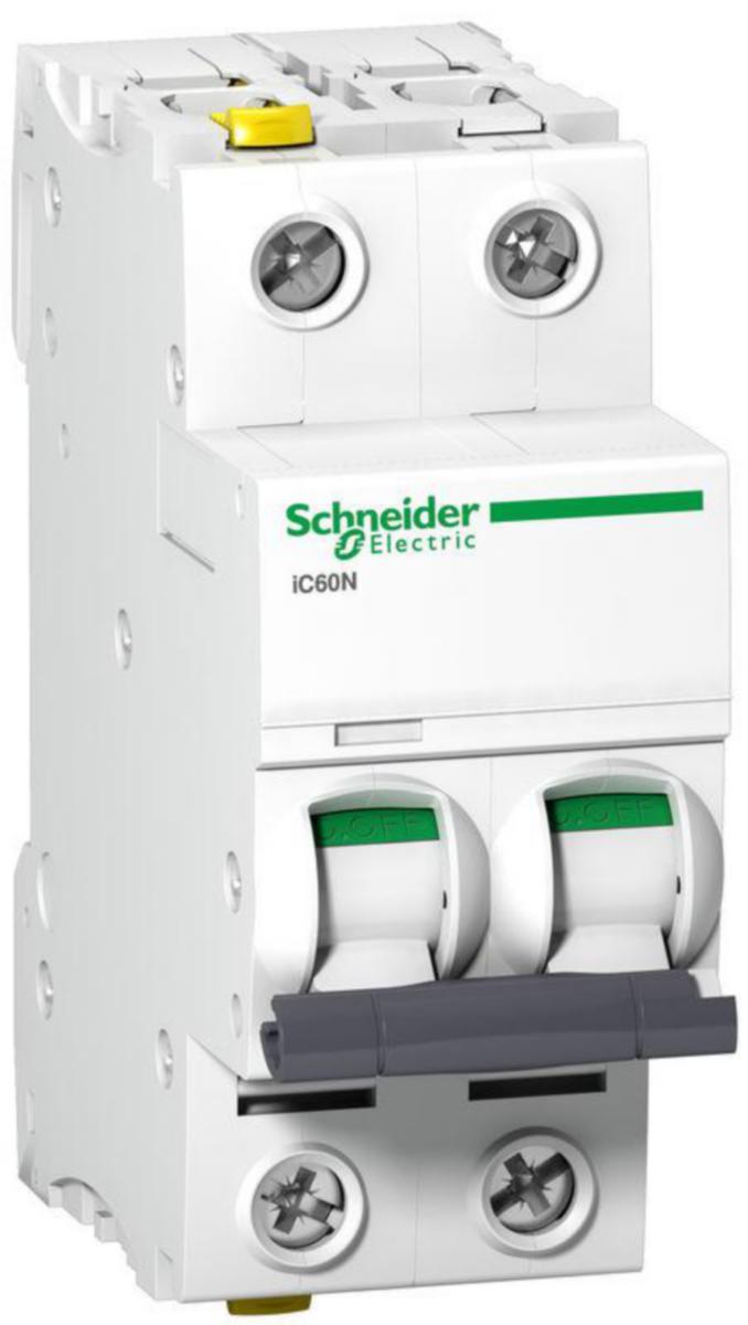 Minibrytare Schneider Electric Acti 9 C-karakteristik 2-pol 6kA - DVÄRGBRYTARE ACTI9 IC60N 2P C2A 6kA