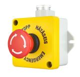 Nödstopp-tryckknapp 240VAC IP44/IP67 Selcast