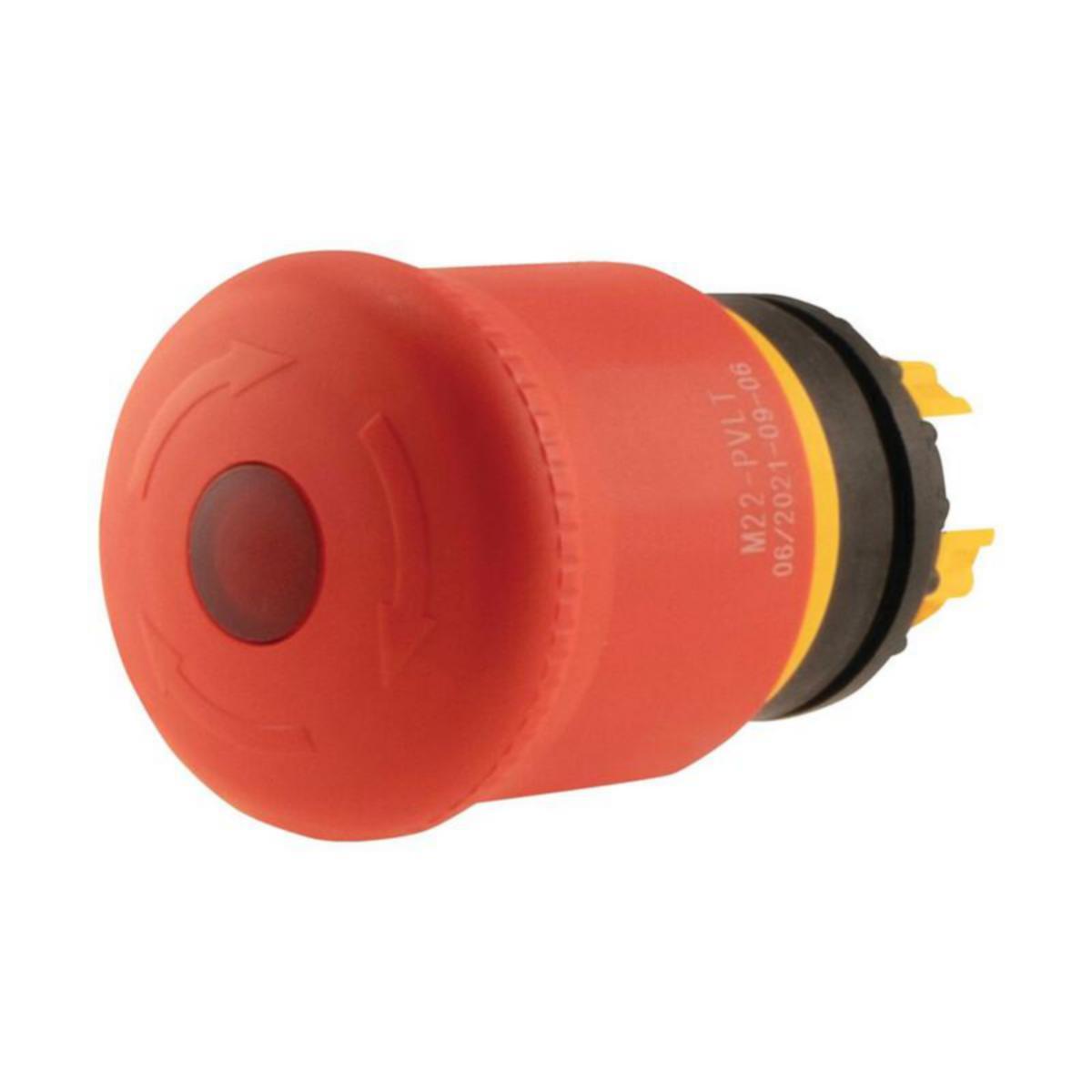 Nödstopp-tryckknapp RMQ-Titan, Eaton - NÖDSTOPP KNAPP RMQ-TITAN M22-PVLT  VRIDA ÅTERK LJUS RÖD