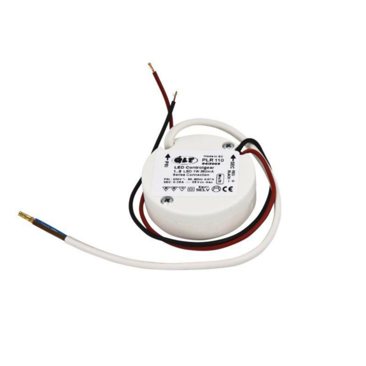 LED drivdon Hide-a-lite PLR 350mA - LED-DRIFTDON PLR 350MA/48V. 1-9 LED