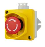 Nödstopp-tryckknapp med en skyddande ram 240VAC IP67 Selcast