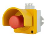 Nödstopp-tryckknapp med en skyddande ram IP67 115-500VAC Selcast