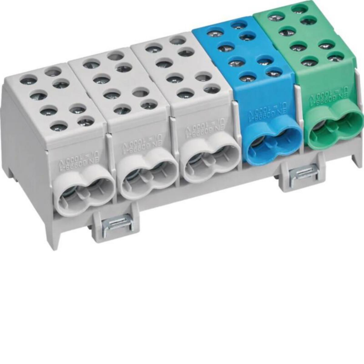 Avgräningsplint Hager - AVGRENINGSKONTAKT KH45A 5P 2X35MM2 BGVA2